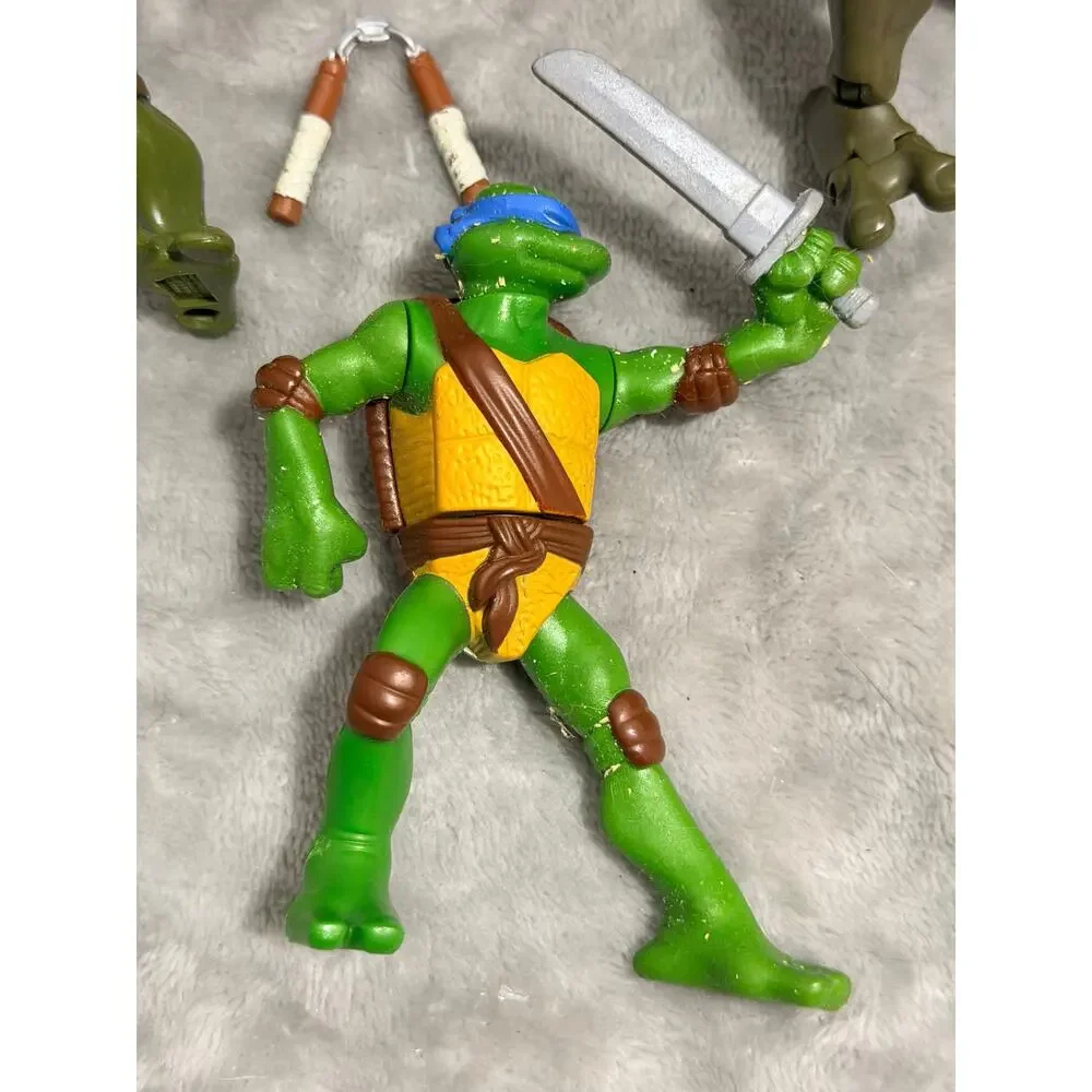 Vintage TMNT 2002 2003 Playmates Action Figure Lot - 8 Figures & Splinter